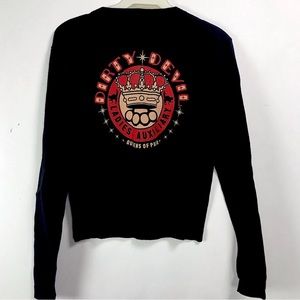 Dirty Devil Queens of Pain XL Roller Derby Cardigan